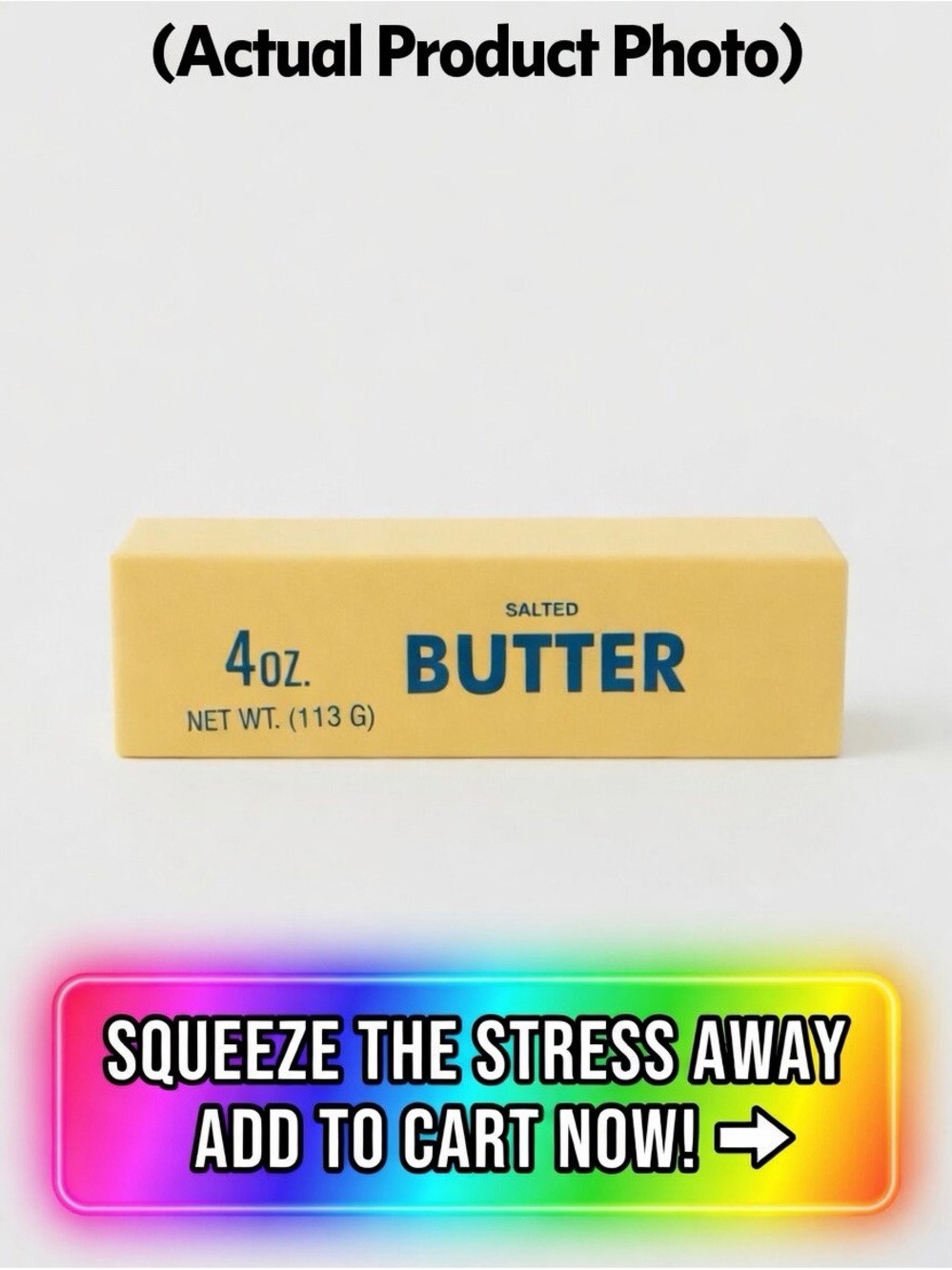 Realistic Scented Squishy Butter Stick Slow Rising Fidget Toy - Stress Relief